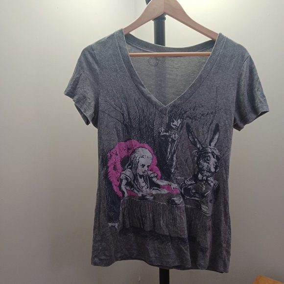 Out of Print Tops - Out of Print NYC Alice's Adventures in Wonderland Shirt